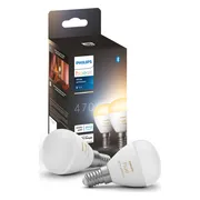 Philips Hue Luster kogellamp White Ambiance E14 2-pack