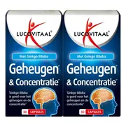 2x Lucovitaal Geheugen & Concentratie 30 capsules