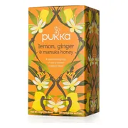 3x Pukka Biologische Thee Lemon Ginger Momile Gingera Manuka Honey 20 stuks