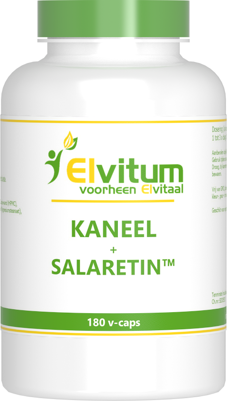 Elvitum Kaneel Met Salaretin Vegicaps 180CP