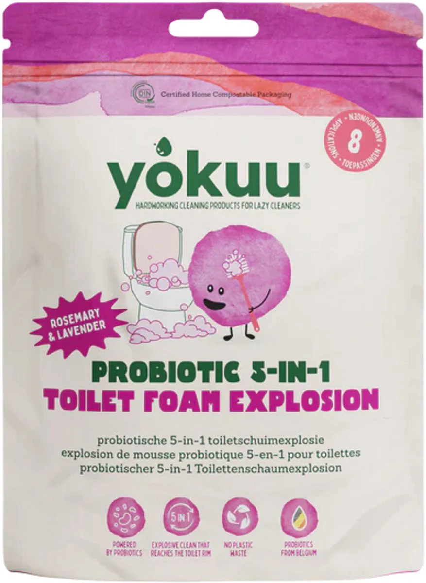 Yokuu Probiotic 5-in-1 Toilet Foam Explosion Rosemary & Lavender 800GR