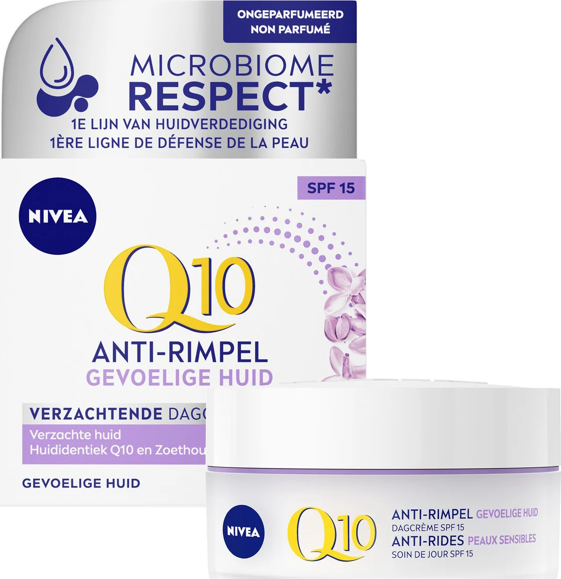 NIVEA Q10 Dagcrème Anti-Rimpel Gevoelige Huid SPF 15 50 ml