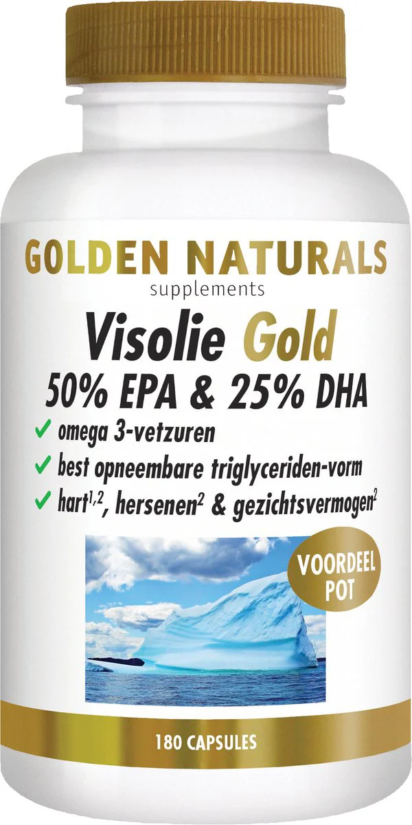 Golden Naturals Visolie Gold 50% EPA & 25% DHA 180 softgels