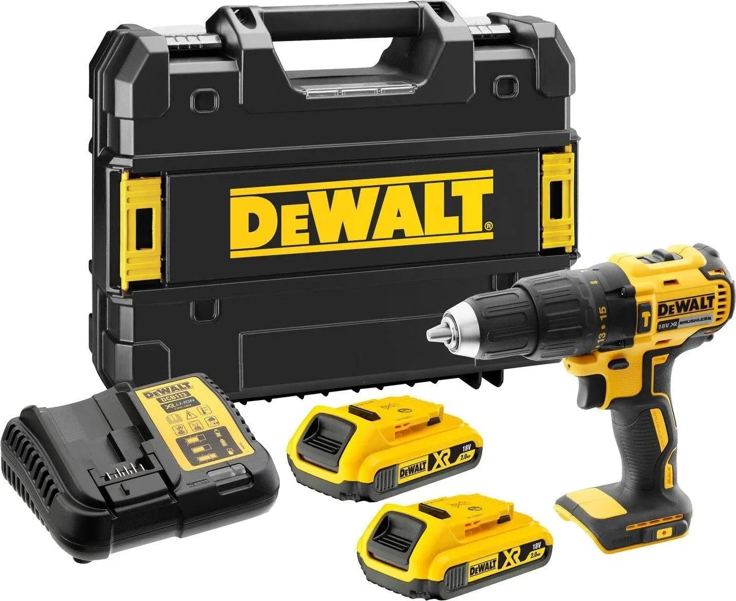 DeWALT DCD778D2T Accu klop-/schroefboormachine 18V XR 2.0Ah in TSTAK