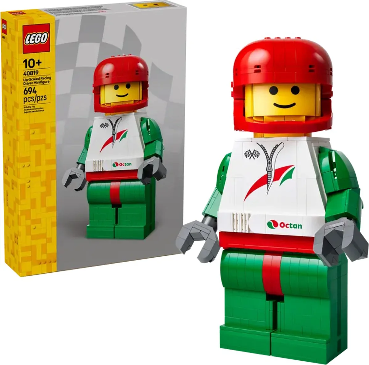 LEGO Grote minifiguur van een coureur 40819