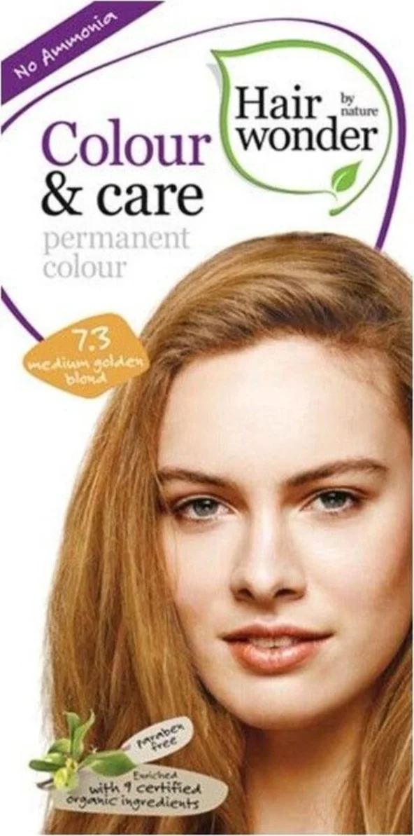 Hairwonder Colour & Care 7.3 Medium Goudblond 100ML
