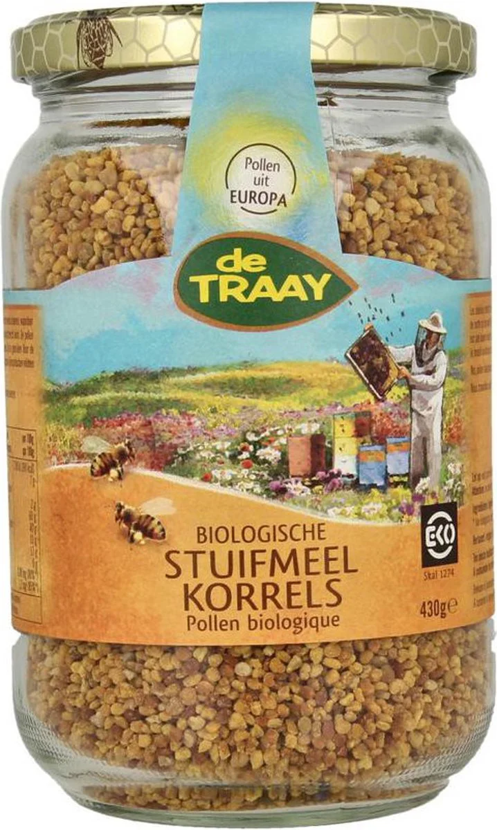 De Traay Biologische Stuifmeel Korrels 430GR