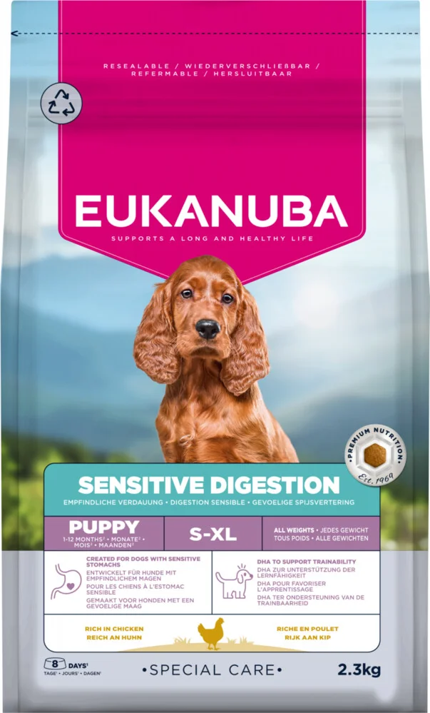 Eukanuba Hondenvoer Droog Special Care Puppy Sensitive Digestion 2,3 kg