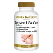 2x Golden Naturals Caprylzuur & Pau d'arco Probiotica 60 vegacapsules
