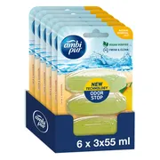 6x Ambi Pur Toiletblok Navulling Citroen en Mandarijn 3 stuks