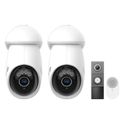 TP- Link Tapo C560WS Duo Pack + D235 Smart Battery & Wired Doorbell