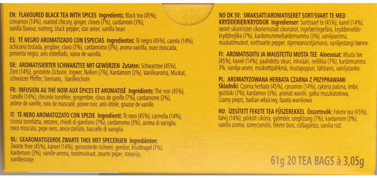 Celestial Seasonings India Spice Chai Tea Origin 20ST