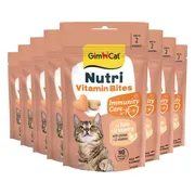 8x GimCat Kattensnack Nutri Vitamin Bites 40 gr