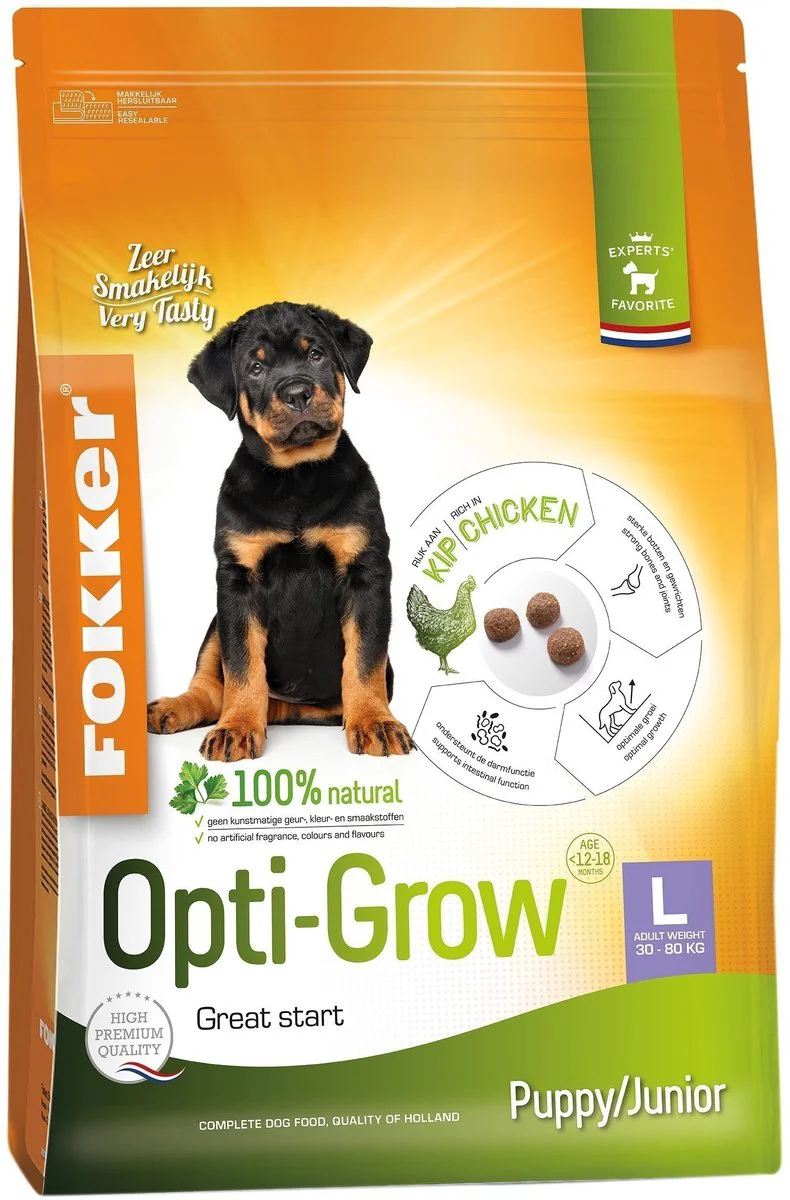 Fokker Opti-Grow Hondenvoer L 13 kg