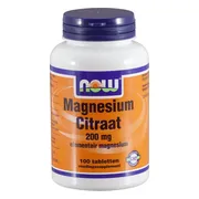 NOW Magnesium Citraat 200mg Tabletten 100TB