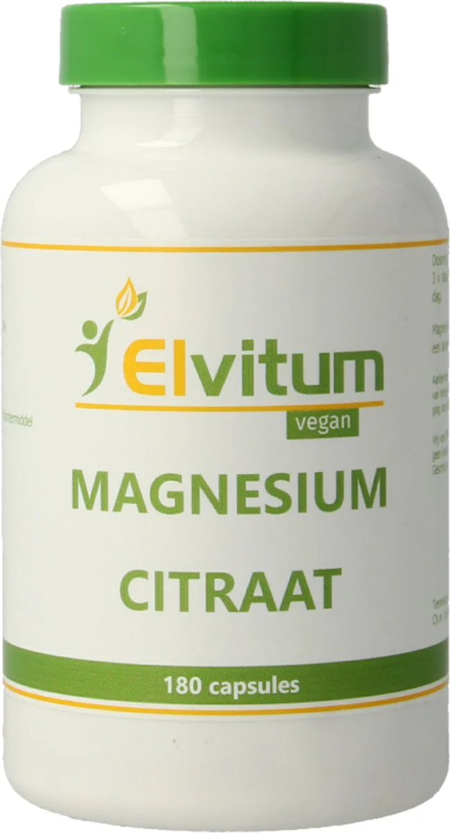Elvitum Magnesium Citraat Vegicaps 180VCP