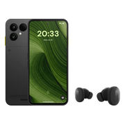 Fairphone 6 256GB Zwart 5G + Fairphone Fairbuds True Wireless Earbuds Zwart