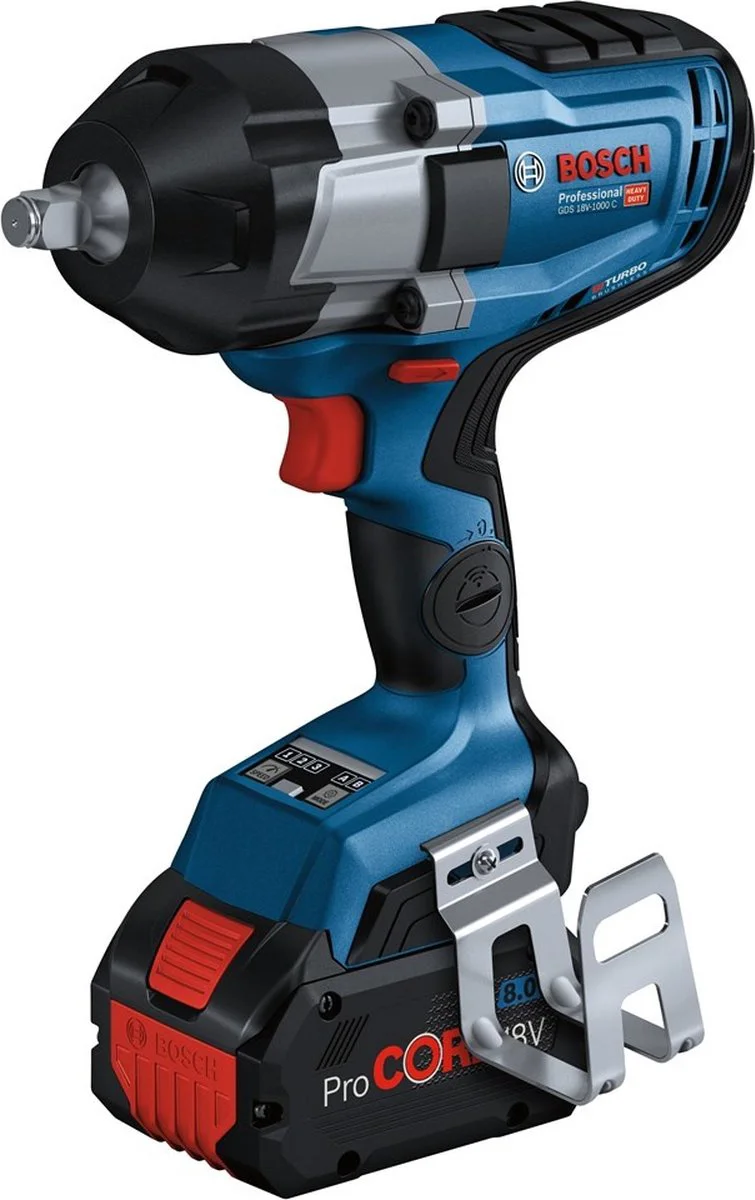 Bosch Professional GDS 18V-1000 C Accu slagmoersleutel 1000Nm 1/2" frictiering 18V Basic Body - 06019J8000