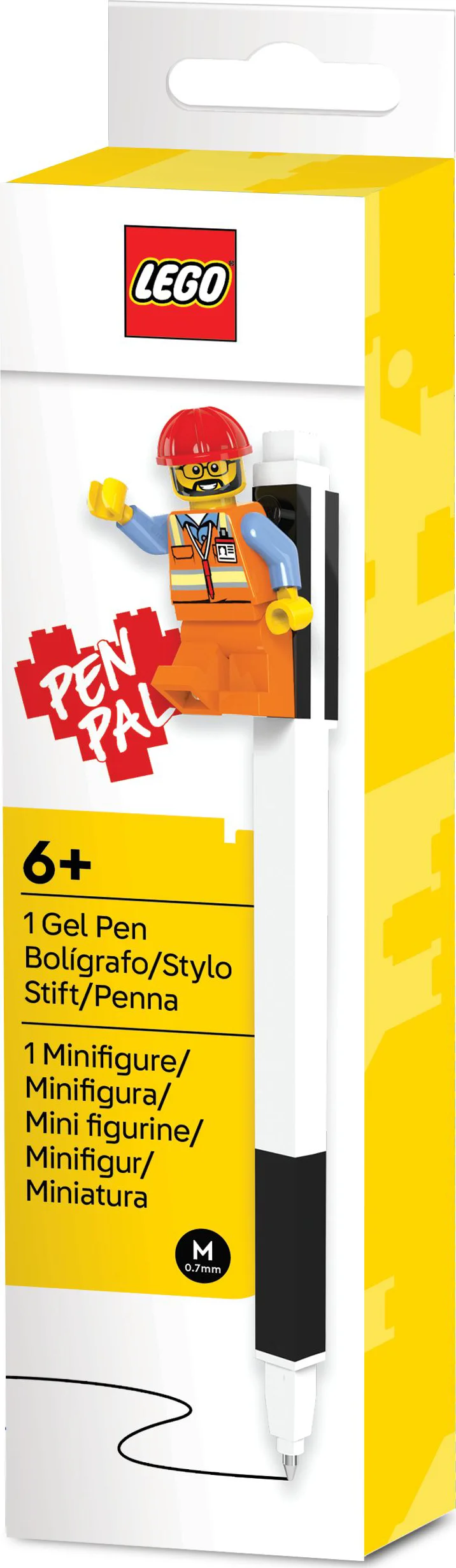 LEGO Penvriend gelpen met minifiguur - zwart