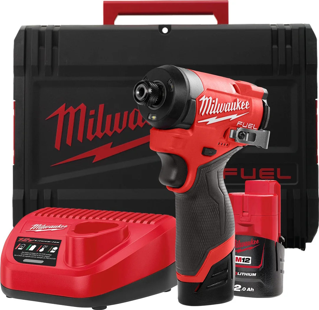 Milwaukee M12 FUEL™ FID2-202X Compacte accu slagschroevendraaier 170Nm 12V 2.0Ah in HD-Box - 4933479877