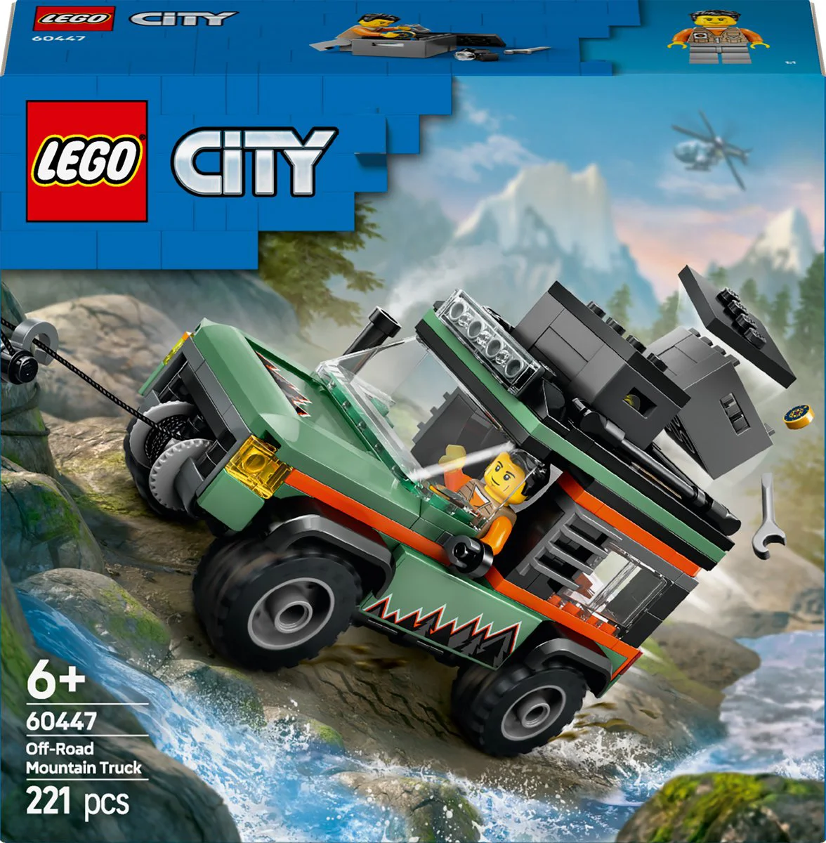 LEGO City 4x4 terreinwagen voor in de bergen 60447