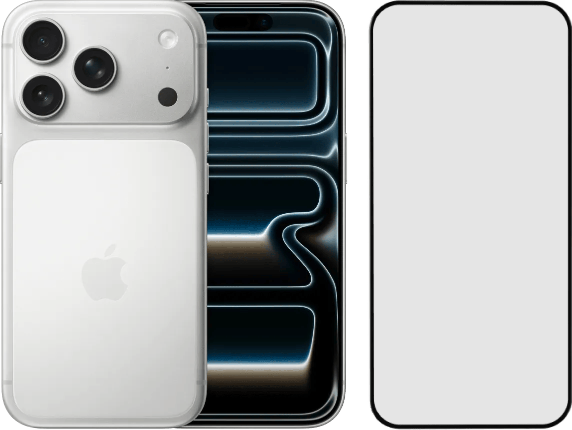 Apple iPhone 17 Pro 256GB Zilver + BlueBuilt Screenprotector Glas
