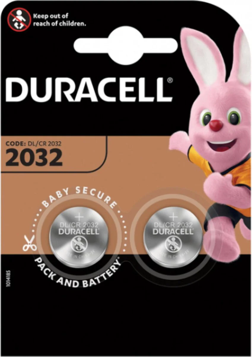 Duracell Knoopcelbatterijen 2032 2 stuks