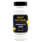 Highest Healthcare Vitamine D3-75 3000IU Softgels 270CP