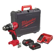 Milwaukee M18 BLPDRC-202C Compacte accu klop-/schroefboormachine 18V 2.0Ah in koffer - 4933492822