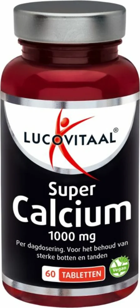 2x Lucovitaal Super Calcium 1000 mg 60 tabletten