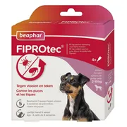 Beaphar FiproTec - tegen teken en vlooien - 2-10 kg - 3 pipetten