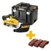 DeWALT DCW220NT Accu bandschuurmachine 75x533mm 18V XR Basic Body in TSTAK