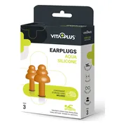 Vitaplus Earplugs Aqua Silicone 3PR