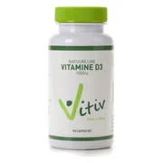 Vitiv Natuurlijke Vitamine D3 1000iu Capsules 180CP