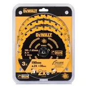 DeWALT Cirkelzaagblad voor Multimaterial | Extreme | Ø 190mm Asgat 30mm 24T - DT10399-QZ