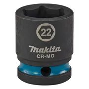 Makita E-16184 Impact Black Krachtdop 1/2" kort | 22 mm