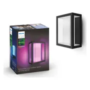 Philips Hue Impress muurlamp White and Color zwart breed