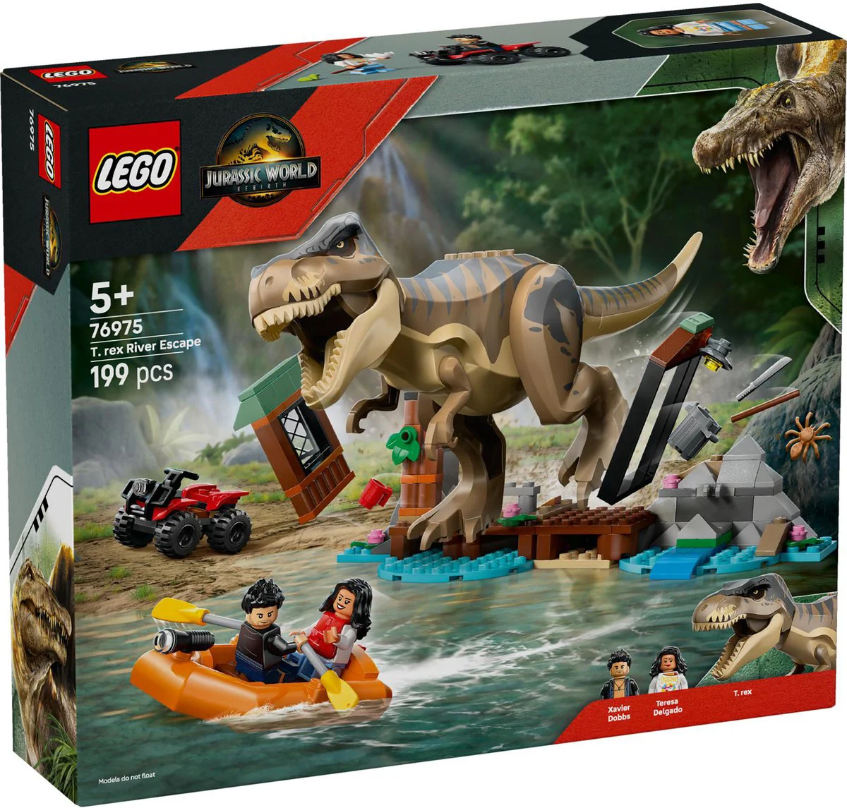 LEGO Jurassic World T. rex rivierontsnapping 76975