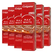 6x Colgate Tandpasta Max White For Coffee, Tea & Wine 75 ml