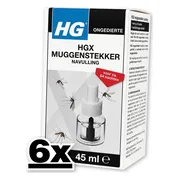 6x HG X Anti-Mug Muggenstekker Navulling