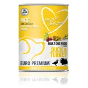 6x Euro-Premium Paté Adult Hondenvoer Nat Duck & Turkey 400 gr