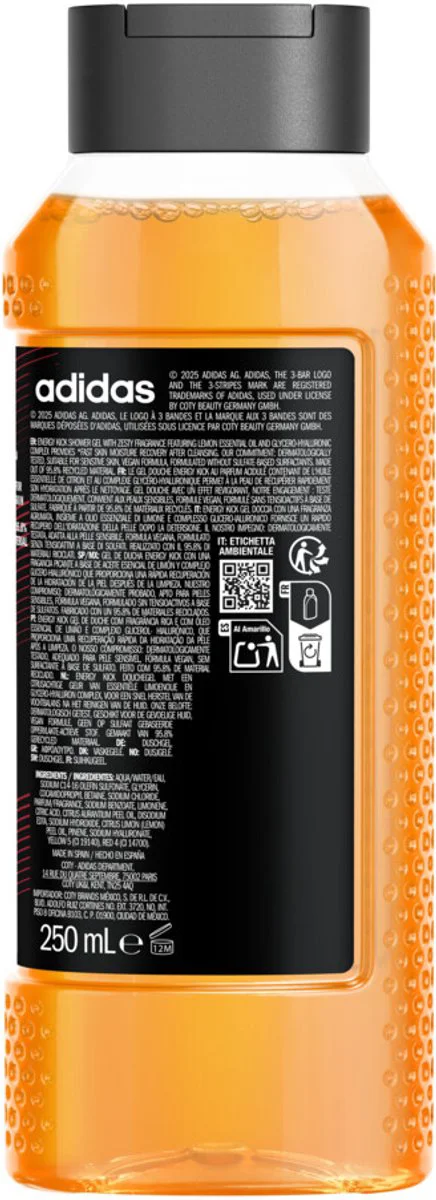 Adidas Shower Gel Active Skin & Mind Energy Kick M 250 ml