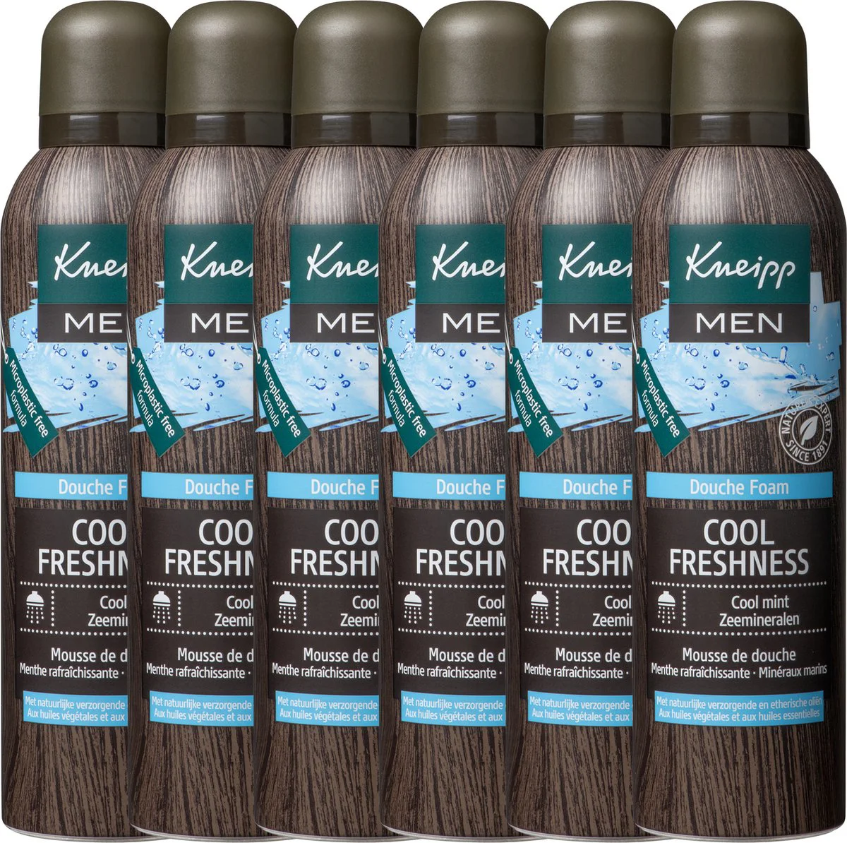6x Kneipp Douche Foam Cool Freshness 200 ml