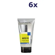 6x L'Oréal Studio Line Invisi Fix 24H Clear & Clean Gel Strong 150 ml