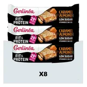 8x Gerlinea Fit & Protein Reep Caramel Almond 45 gr