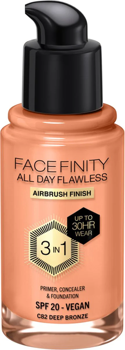 Max Factor Facefinity All Day Flawless Foundation C82 Deep Bronze 34 ml