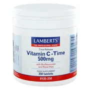 Lamberts Vitamine C 500 mg Time Release & Bioflavonoiden Tabletten 250TB