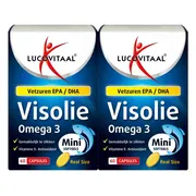 2x Lucovitaal Visolie Omega 3 mini softgels 60 softgels