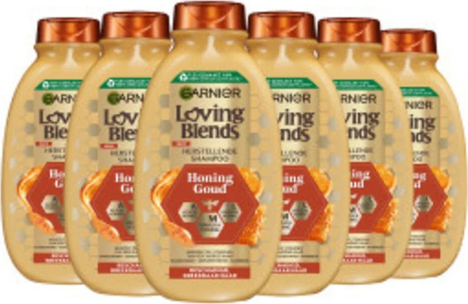 6x Garnier Loving Blends Honing Goud Shampoo 300 ml