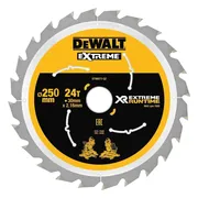 DeWALT Cirkelzaagblad voor Hout | Extreme Runtime | Ø 250mm Asgat 30mm 24T - DT99571-QZ